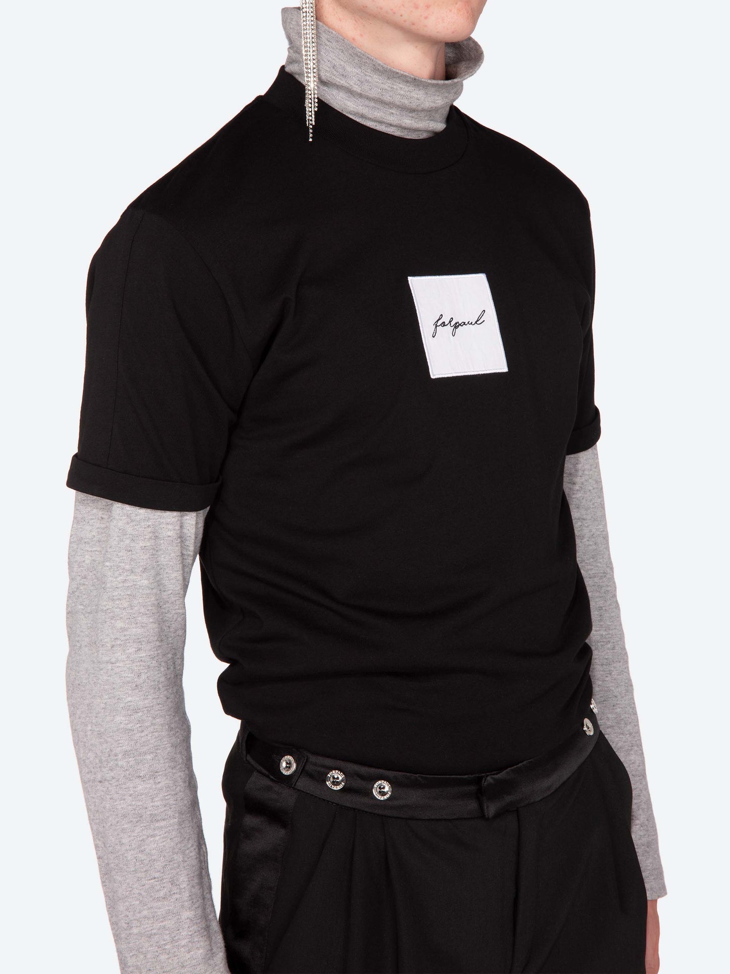 Script Tee - Black