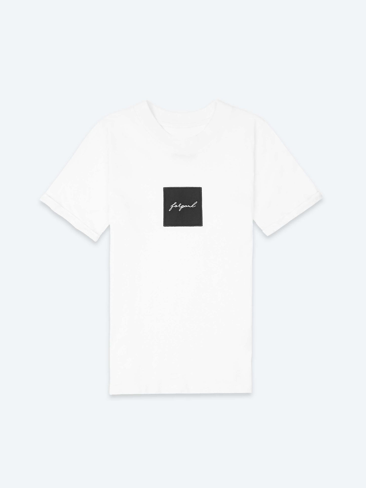 Script Tee - White